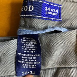 Izod Blue and Gray Straight Leg Pants